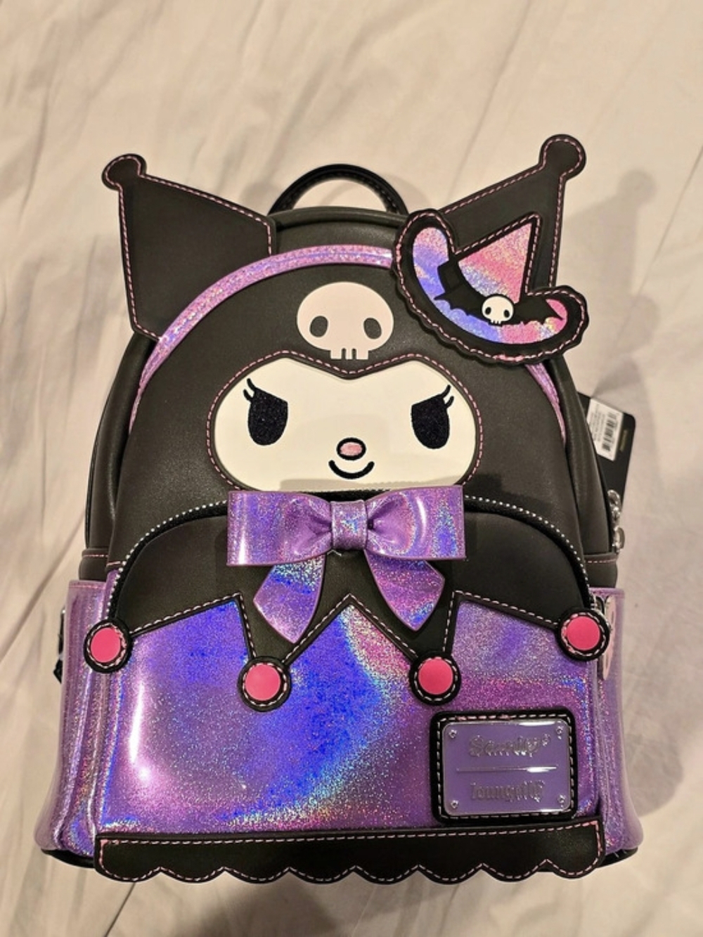 Loungefly Sanrio Kuromi Witch Cosplay Mini Backpack with My Melody Coin Bag